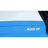 2010-14 Mustang '420 Hp' Hood Rise Designation Set - Blue