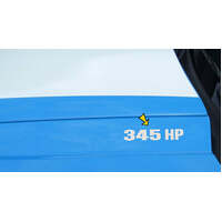 2010-14 Mustang '345 Hp' Hood Rise Designation Set - Blue