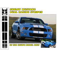 2010-12 Mustang Shelby GT500 Coupe Racing Stripe Kit - Antique White