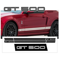 2010-13 Mustang Shelby GT500 Rocker Side Stripe Kit - Antique White