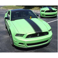 2013-14 Mustang Center Hood Decal Kit - Black