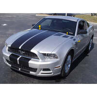 2013-14 Mustang Tapered Hood Stripes & Faders - Antique White