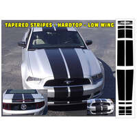 2013-14 Mustang Lemans Tapered Hardtop Stripe Kit (Low Wing/Not For Use On Camera Wings) Antique White