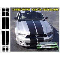 2013-14 Mustang Lemans Tapered Hardtop Stripe Kit (Pedestal Wing) Antique White