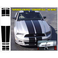 2013-14 Mustang Lemans Tapered Convertible Stripe Kit (No Wing) Antique White