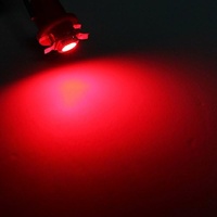 B8.5d 509T 5050 Led 1 SMD T5 Lamp Car Gauge Bulb - Red