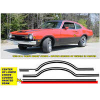 1973 Maverick Grabber Side & Trunk Stripe Kit Includes Trunk Stripe - Antique White