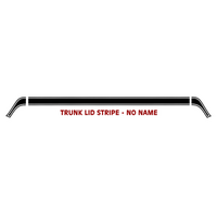 1978 Ford Maverick GT Brazilian Trunk Lid Stripe Kit (No Name) Gloss Black