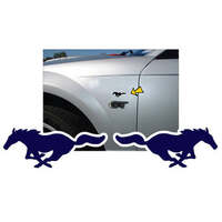 Solid Pony Decal Set (1" x 25") Gold Metallic