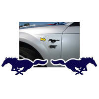 Solid Pony Decal Set (2" x 45") Antique White