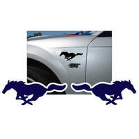 Solid Pony Decal Set (3" x 75") Yellow