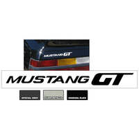 1985-86 Mustang GT Trunk Lid Decal - Argent Silver Metallic