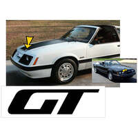 1985-86 Mustang GT Hood Decal - Black