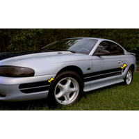 1994-98 Mustang Dual Twin Side Stripe Kit - Black