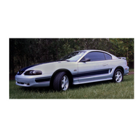 1994-98 Mustang Triple Side Stripe Stripe Kit (No Designation) Black