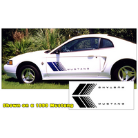 Mustang Fader Side Stripe Kit - Silver Metallic