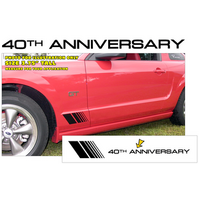 2004 Mustang 40th Anniversary' Small Side Fader Stripe Kit - Black