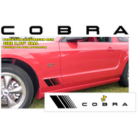 Small Cobra Fader Side Stripe Kit - Black