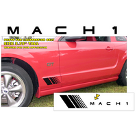 Small 'Mach 1' Fader Side Stripe Kit - Black