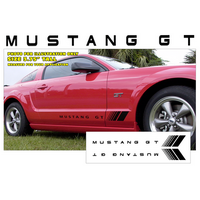 Small Mustang GT Fader Side Stripe Kit - Black