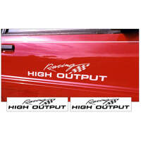 Ford High Output Racing Side Body Decal Set (4 x 23) Black