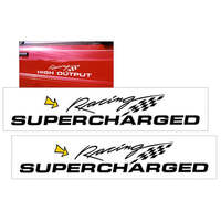 Ford Supercharged Racing Side Body Decal Set (4 x 26) Black