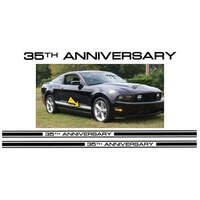 1999 Mustang 35th Anniversary Lower Rocker Side Stripe Kit - Black