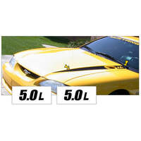 1994-98 Mustang Hood Cowl Stripe Set w/ '50L' Designation (Style 3) Black