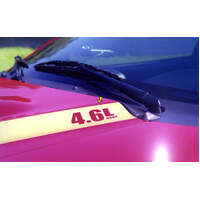 1996-98 Cobra Hood Cowl Stripe Set w/ '46L DOHC' Designation (Style 4) Black