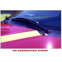 1996-98 Cobra Hood Cowl Stripe Set w/ No Designation (Style 4) Black