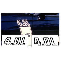 1994-98 Mustang '40L' Fender Decal Set - Black