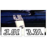 1994-98 Mustang '38L' Fender Decal Set - Black