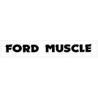 Ford Muscle Windshield Decal Kit - Silver Metallic