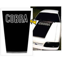 1987-93 Hood Black-Out Decal w/ Cobra - Black