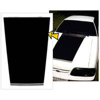 1985-93 Mustang Hood Black-Out Decal w/ No Designation - Black