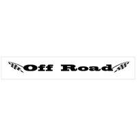 Off Road Windshield Decal w/ Flags (3 5/8 x 40) Gold Metallic