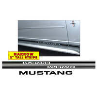 Mustang Small Rocker Stripe Kit (2" Tall) Gloss Black