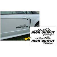 High Output Racing Decal Set - Black