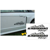 Hi-Performance Racing Decal Set - Black