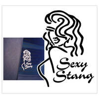 Mustang 'Sexy Stang' Decal (6 x 5) Black