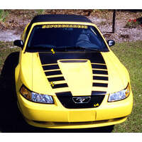 1999-03 Mustang Fade Hood Decal Kit (Style 1 Hood) Black