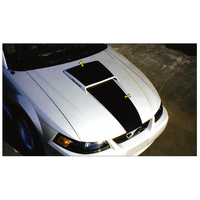 1999-04 Mustang Solid Scoop Hood DecalKit (Style 2 Hood) Black