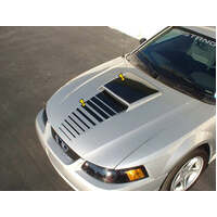 1999-04 Mustang Fade Scoop Hood Decal Kit (Style 2 Hood) Black