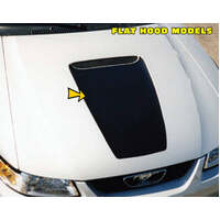 1999-03 Mustang Square Nose Hood Decal (Style 1 Hood) Black