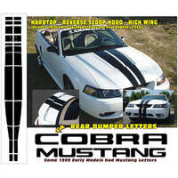 1999-02 Cobra Lemans Hardtop Stripe - Black