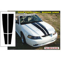 1999-02 Cobra Lemans Tapered Hood Stripe (Hood Only) Black