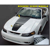 1999-02 Cobra Fade Hood Decal Kit - Gold Metallic