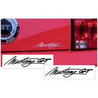 Mustang GT Script Set (Size 225 x 10) Red