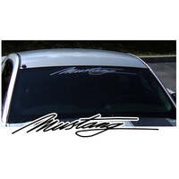 Mustang Script Windshield Decal (5 x 32) Antique White