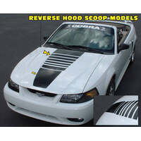 2003-04 Mustang Full Fade Hood Decal Kit - Black